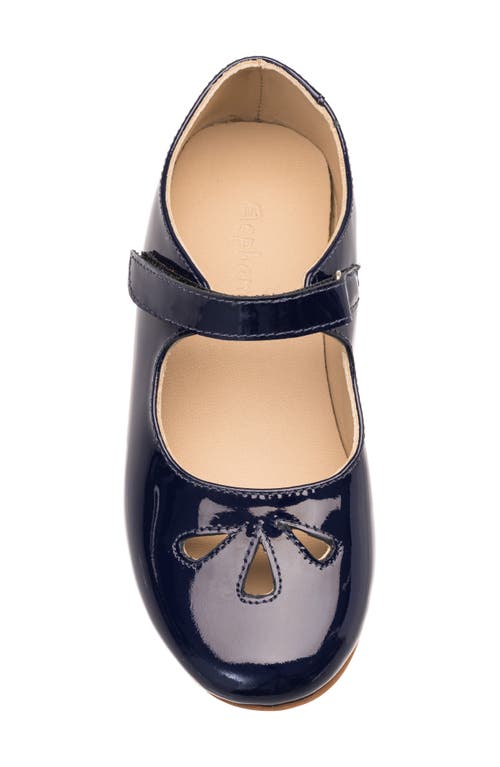 Shop Elephantito Kids' Rosie Mary Jane Flat In Patent Blue