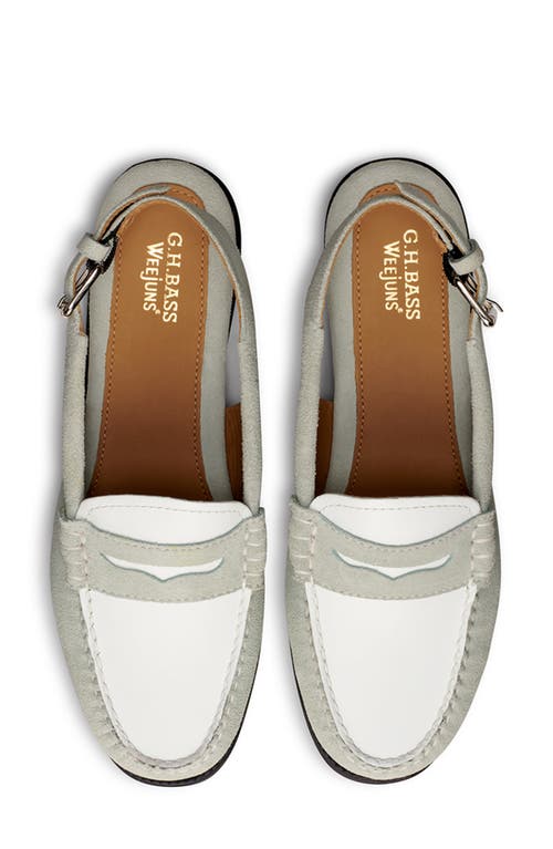 Shop G.h.bass Easy Slingback Weejuns® Loafer In Light Green White