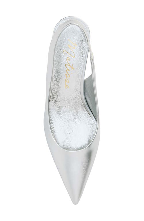 Shop Matisse Leona Slingback Pointed Toe Pump In Silver