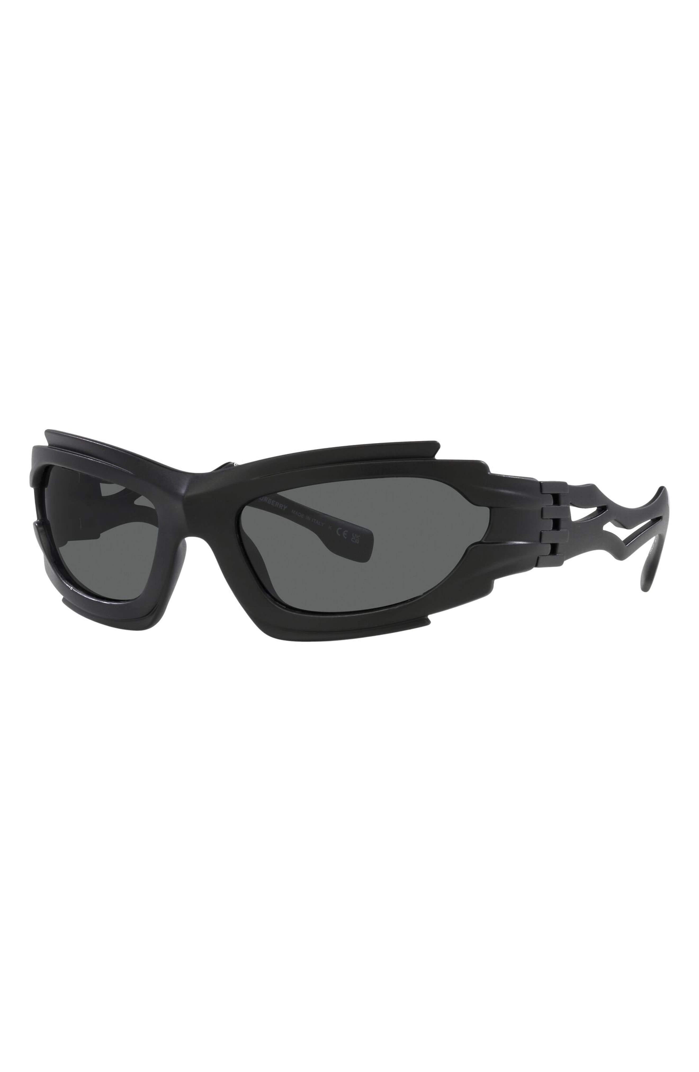 burberry Marlowe 62mm Geometric Sunglasses in Dark Grey/Black