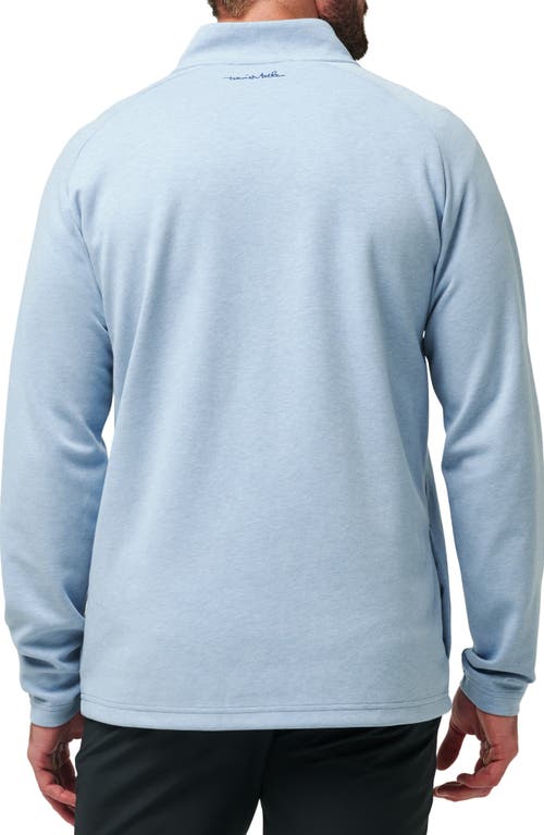 Travismathew Upgraded Half Zip Pullover In Light Blue