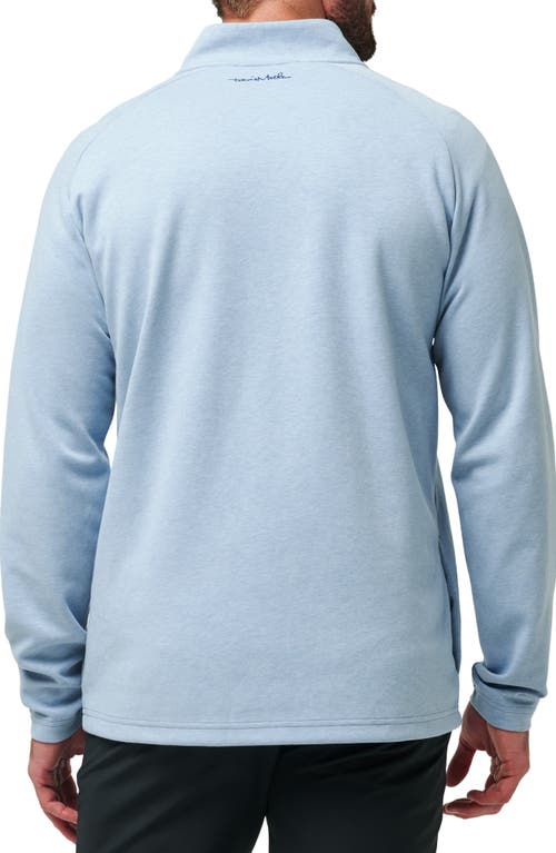 Shop Travismathew Upgraded Half Zip Pullover In Light Blue