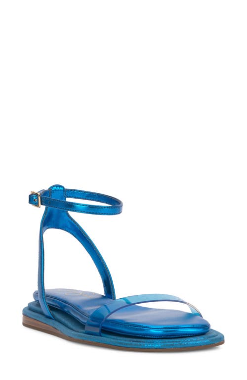Betania Ankle Strap Sandal in Amalfi Blue