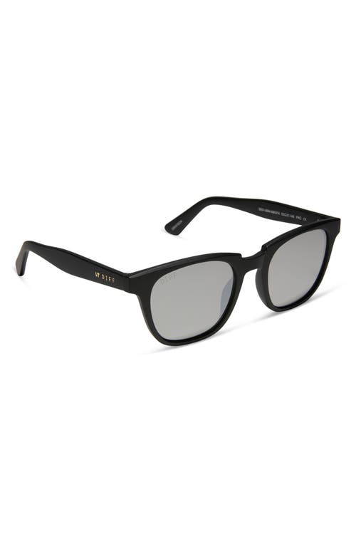 Diff Grayson 51mm Square Sunglasses In Matte Black