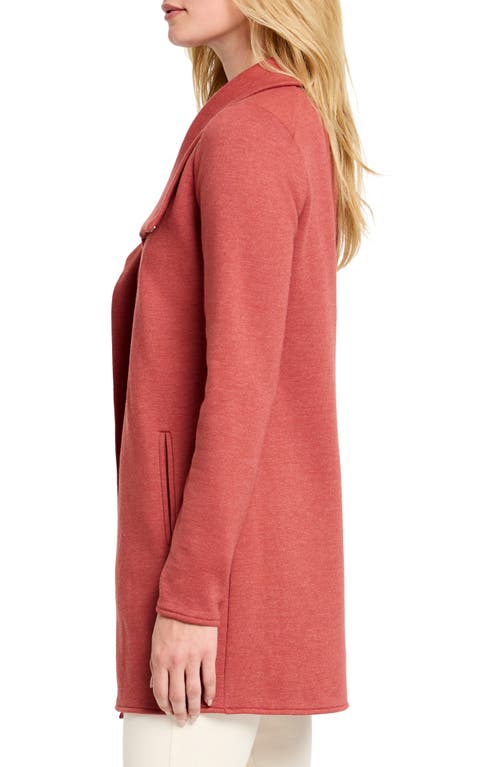 Shop Nic + Zoe Nic+zoe Around Town Open Front Knit Jacket In Tandoori