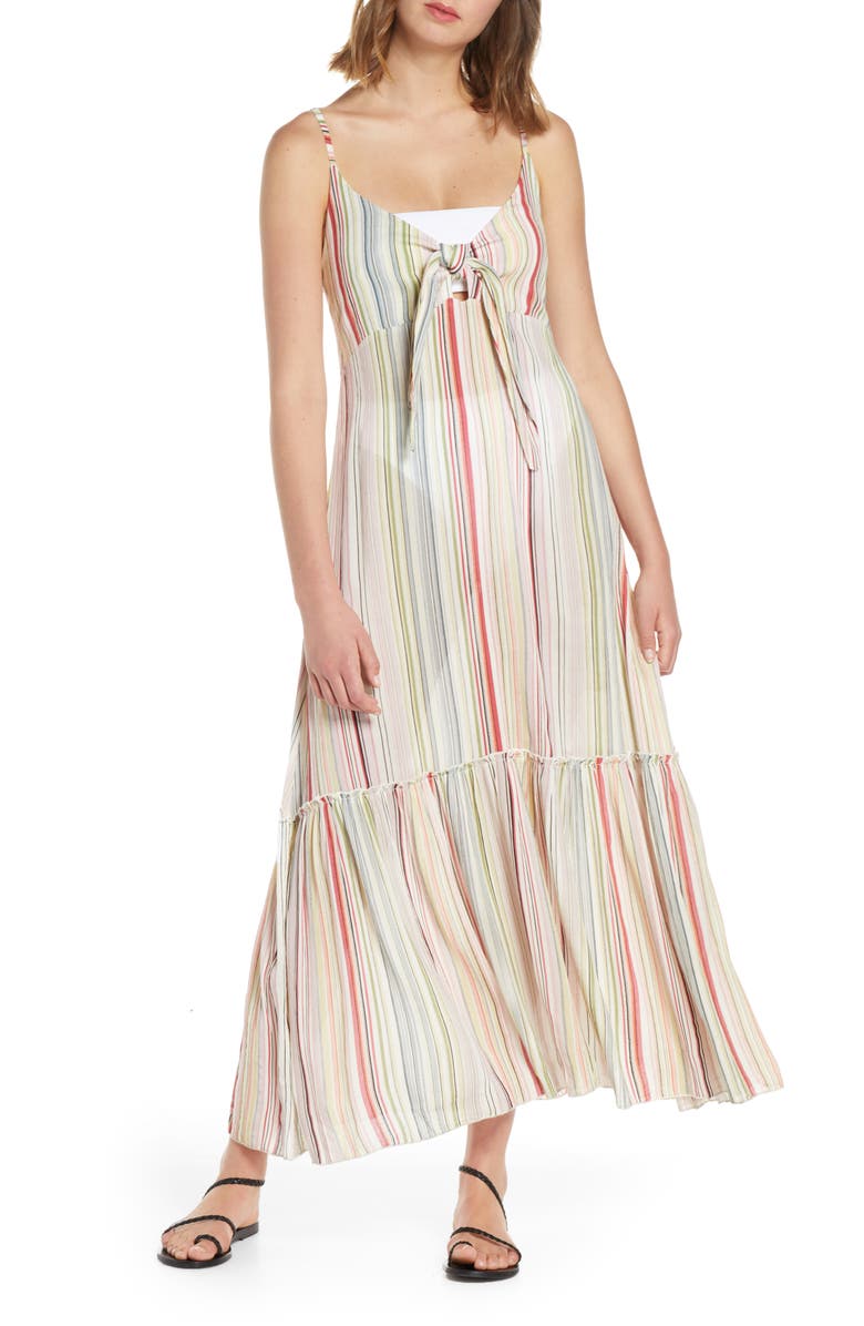 Elan Tie Front Cover-Up Maxi Dress (Nordstrom Exclusive) | Nordstrom