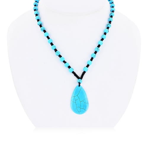Donatello Gian Turqurenite Long Necklace In Turquoise