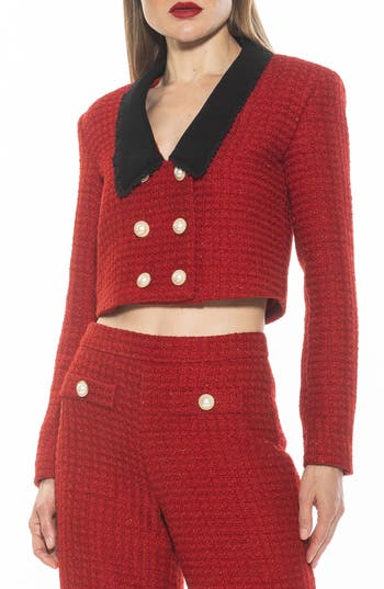 Alexia Admor Aurelia Jacket In Red