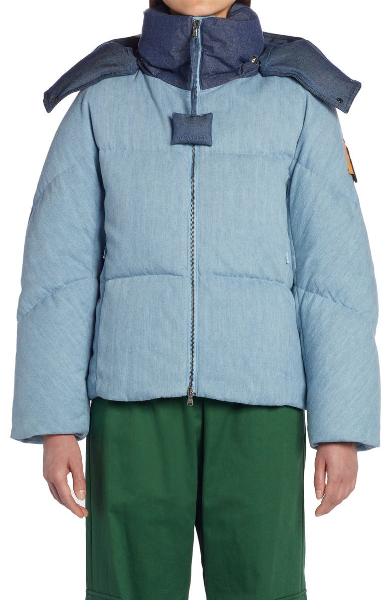x JW Anderson Two-Tone Twill Hooded Puffer Jacket