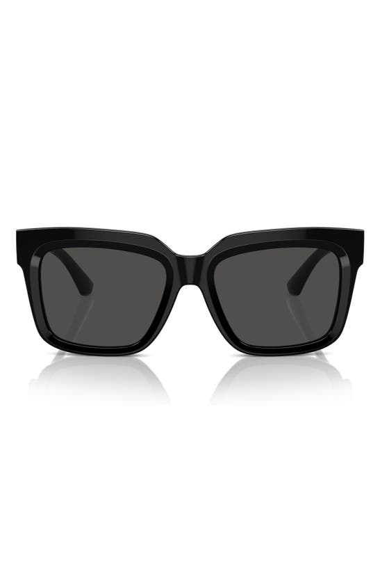 Shop Burberry 54mm Square Sunglasses In Black