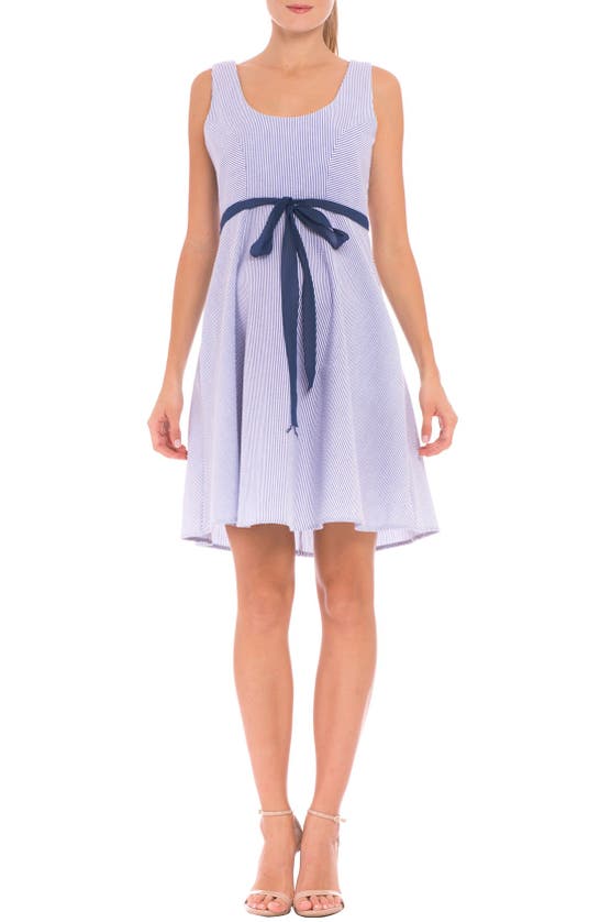 OLIAN 'AVA' SEERSUCKER MATERNITY DRESS