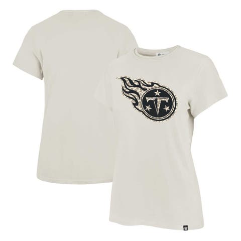 Women's '47 Cream Los Angeles Rams Panthera Frankie T-Shirt