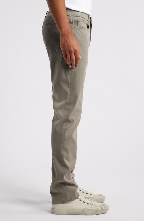 Shop Frame L'homme Slim Fit Five-pocket Twill Pants In Dusty Grey