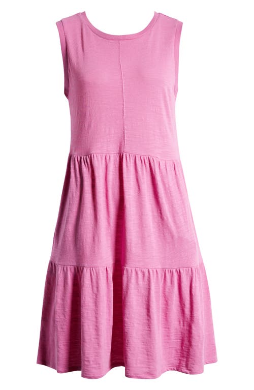 caslon(r) Sleeveless Tiered Jersey Dress in Pink Rosebud