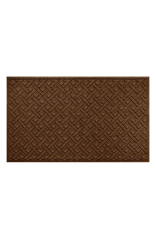 Bungalow Flooring Waterhog Lattice Floor Mat In Dark Brown