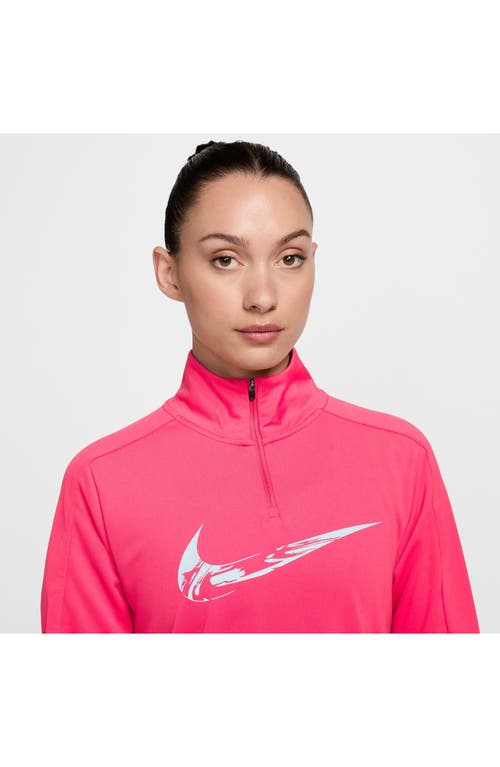 Nike Swish Half-zip Jacket In Aster Pink/glacier Blue