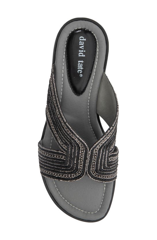 Shop David Tate Thrill Detailed Sandal In Black