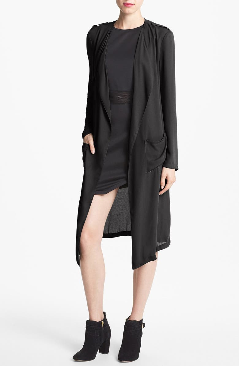 ASTR the Label ASTR Drape Front Trench Coat, Main, color, 