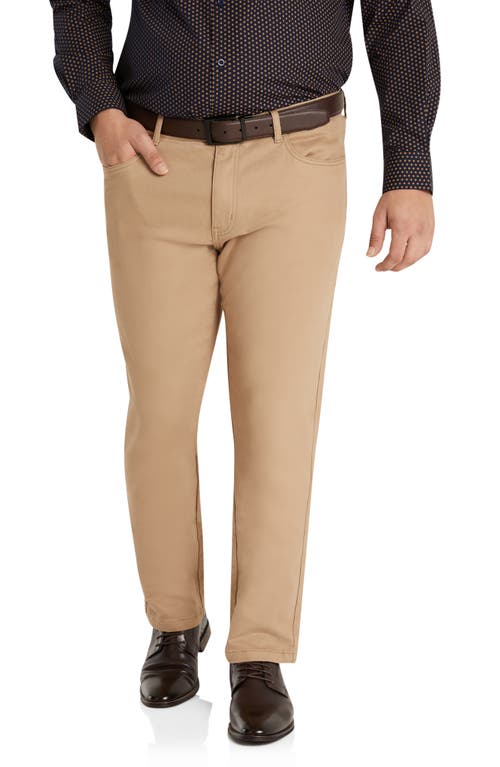 Murphy Stretch Cotton Knit Chinos in Sand