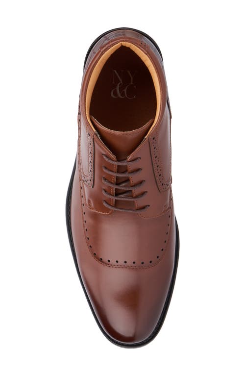 Shop New York And Company Lennon Brogue Boot In Cognac