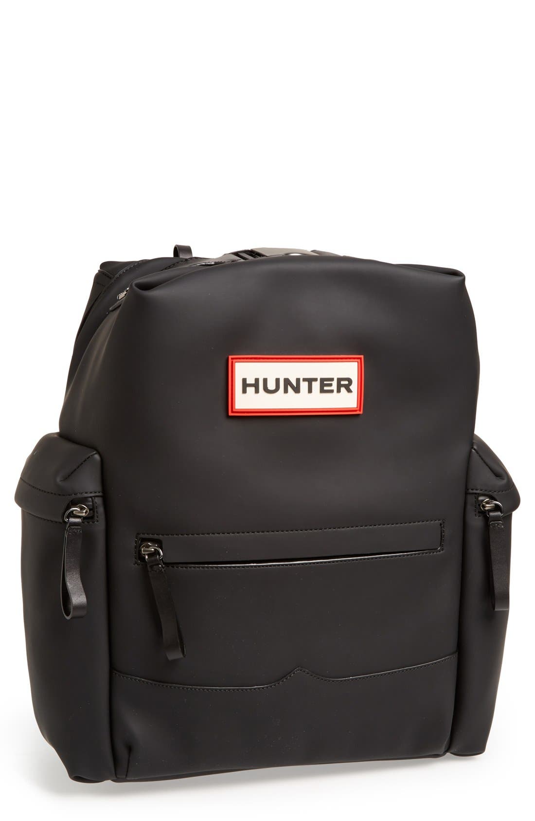 hunter rubberised backpack