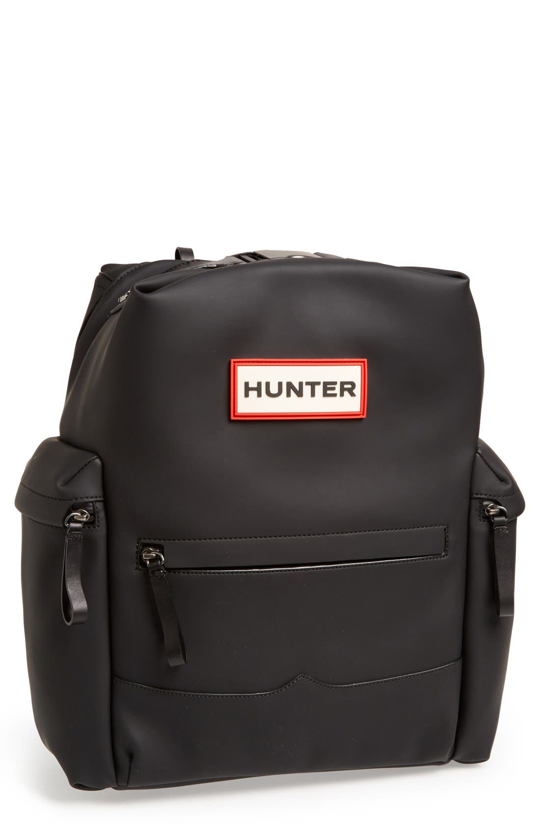 hunter rubberized backpack