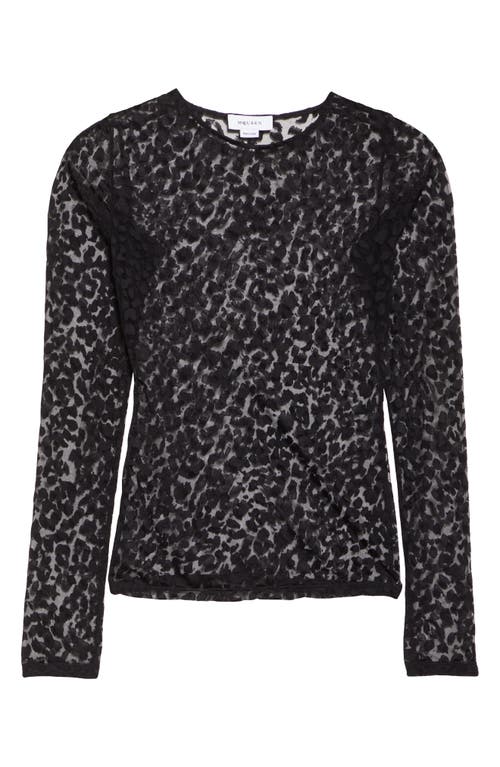 Shop Alexander Mcqueen Sheer Leopard Print Top In Black