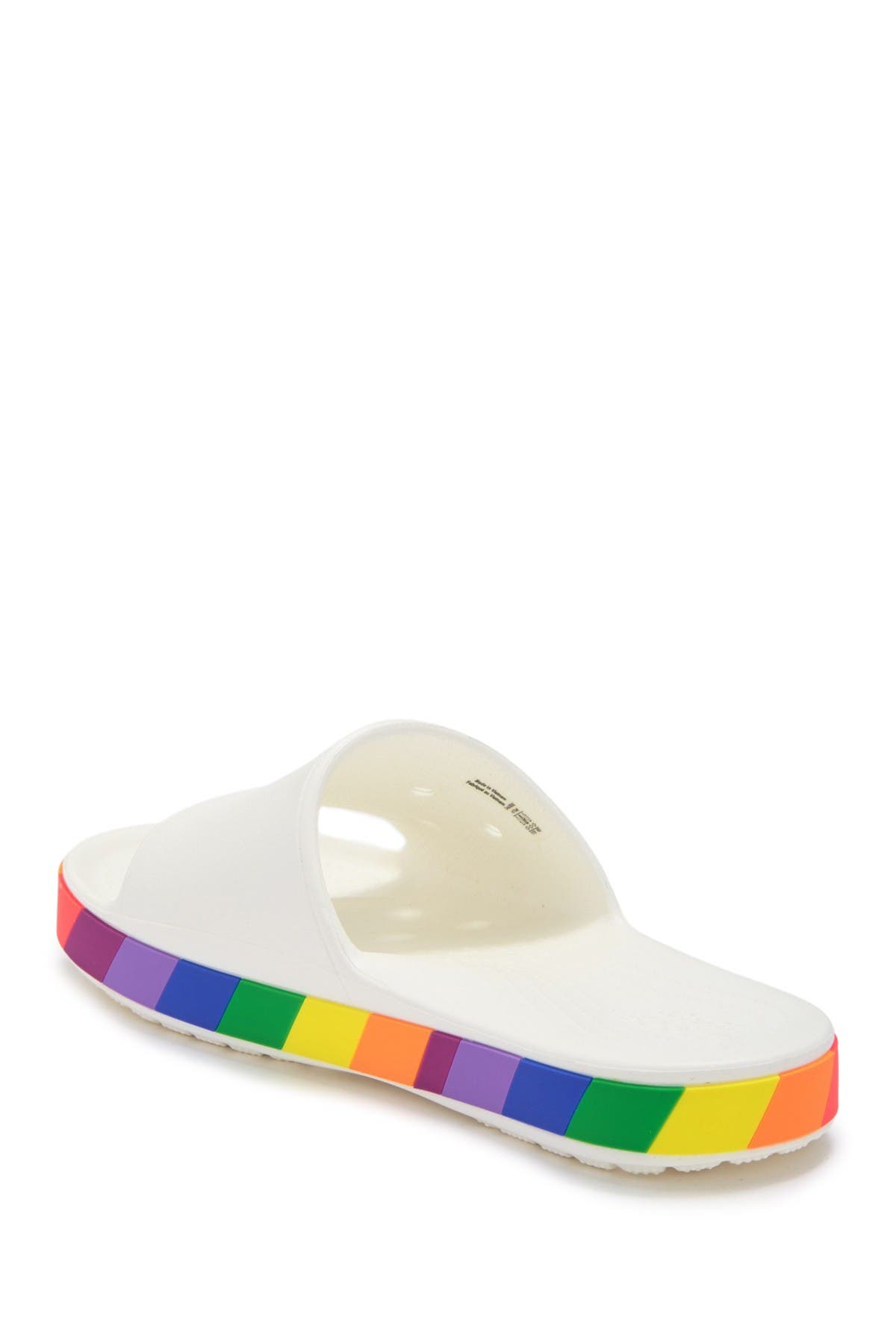 crocs rainbow slide sandals