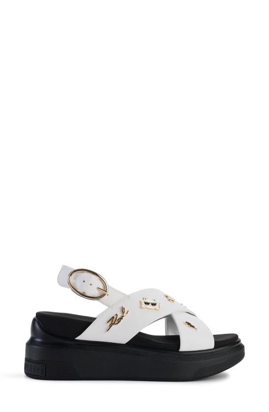 KARL LAGERFELD KARL LAGERFELD PARIS TILDA PLATFORM WEDGE SANDAL