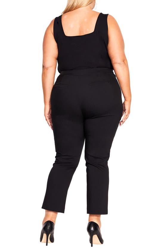 Shop City Chic Sophie Crop Pants In Black