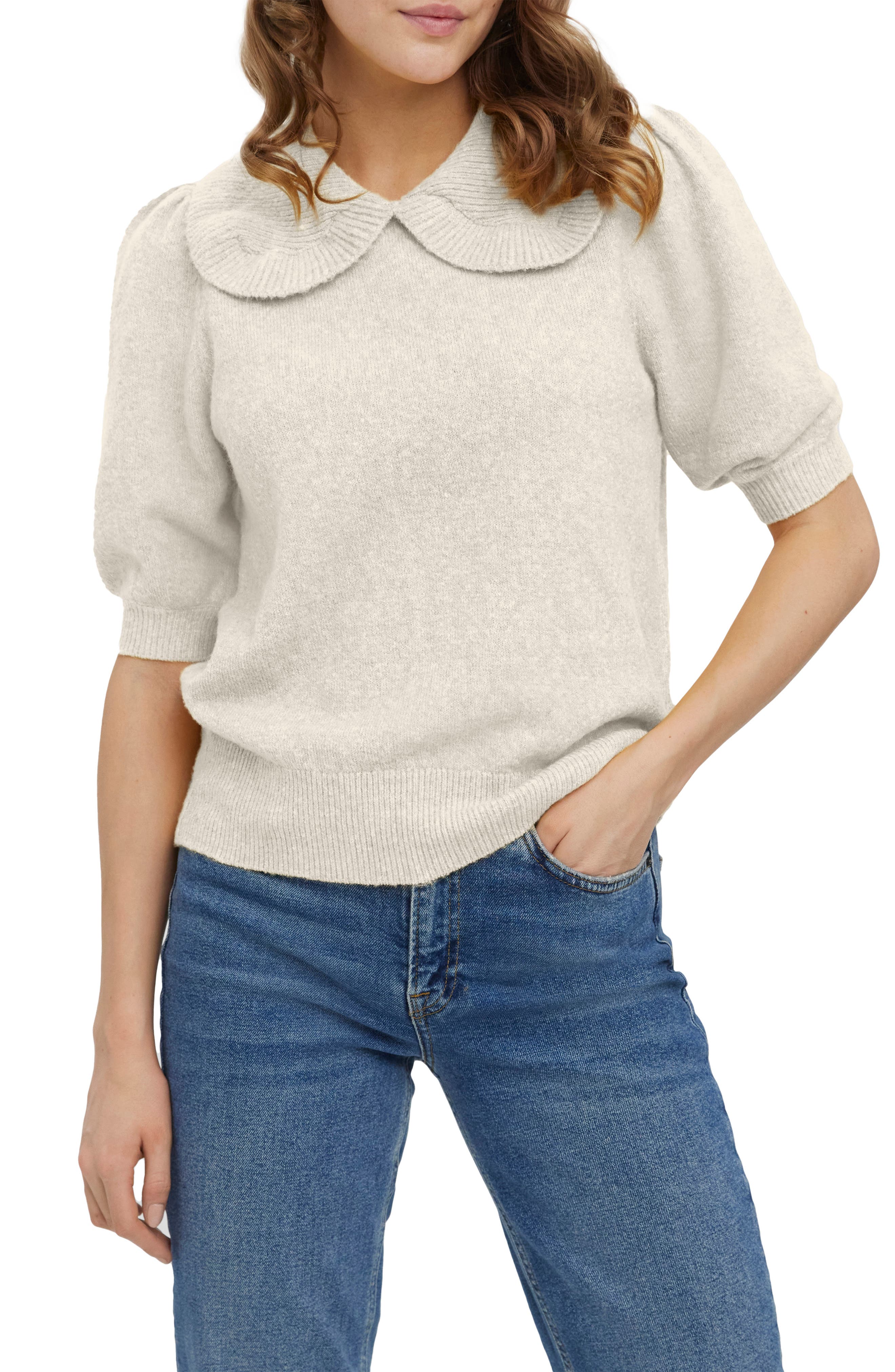 Women's Collared Pullover Sweaters 