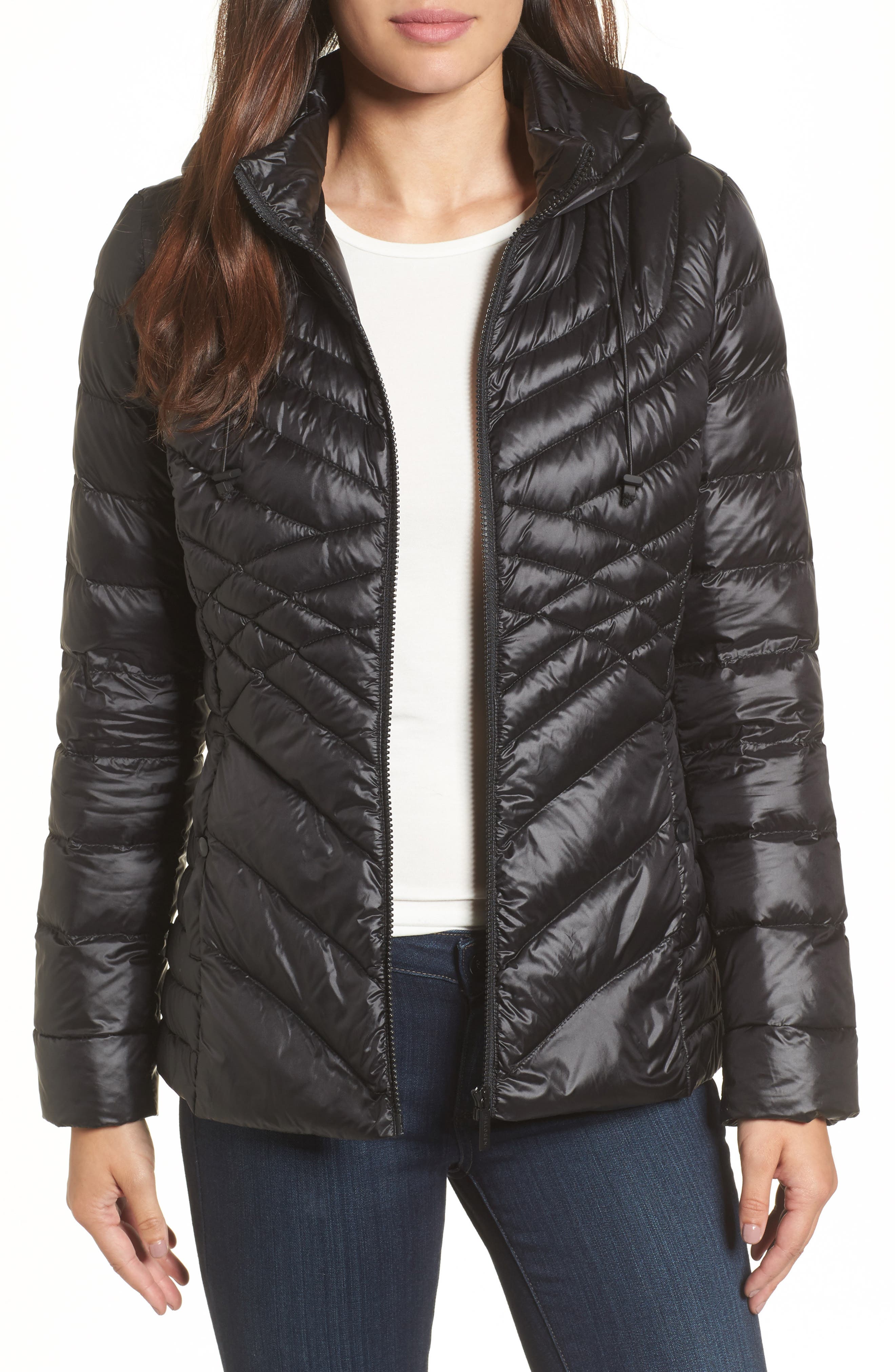 halogen hooded down parka