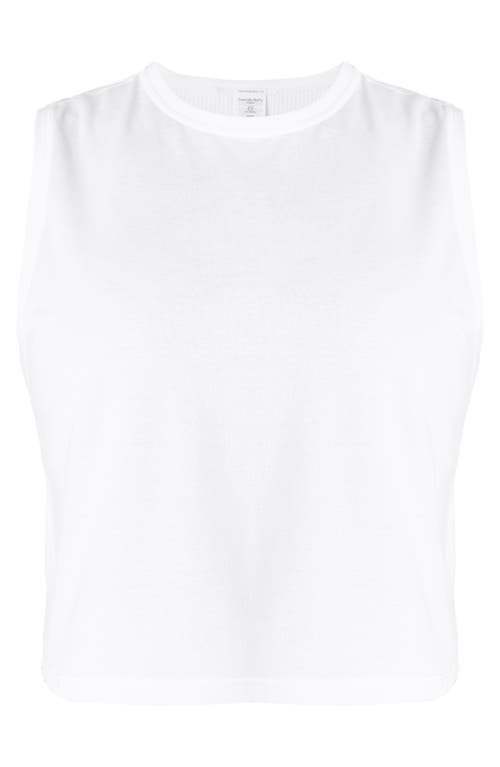 Shop Sweaty Betty Breathe Easy Crop Seamless Muscle Tank In White