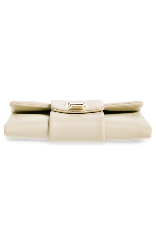 Shop Proenza Schouler Flip Leather Clutch In Taupe