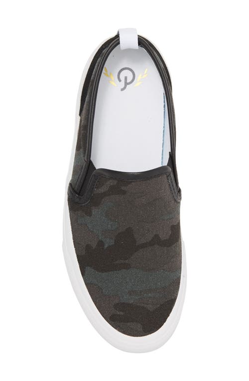 Shop Official Program Canvas Slip-on Sneaker In Camo/black/white