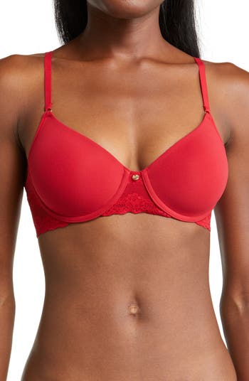 NATORI Frose/Red Clay Pure Luxe Contour Underwire Bra, US 34G, UK 34F, NWOT  