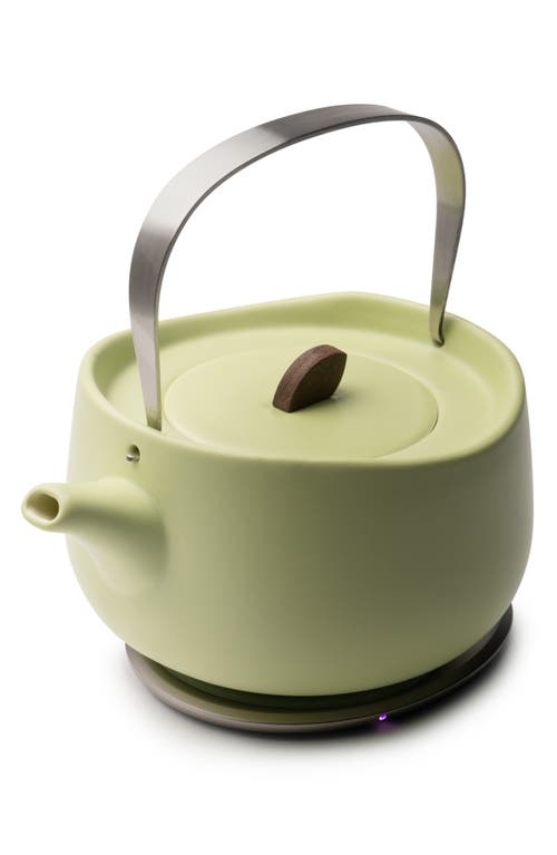 Ohom Leiph Self-heating Teapot Set In Verde Green