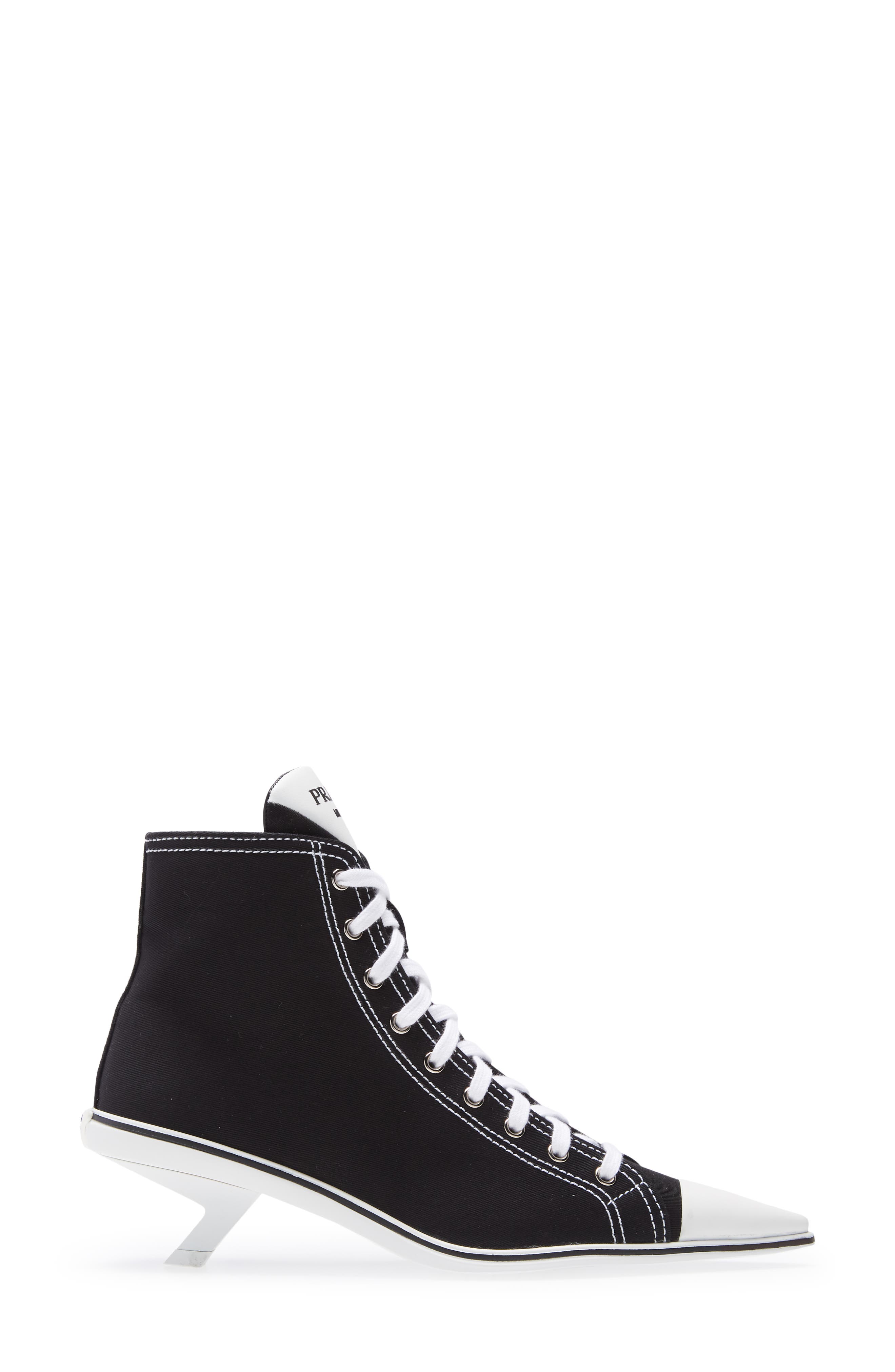 prada pointed toe sneaker