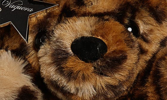 Vaquera Furry Teddy Bear Key Chain