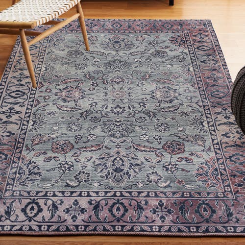 Jonathan Y Victoria Ornate Persian All-over Machine-washable Runner Rug In Purple/gray