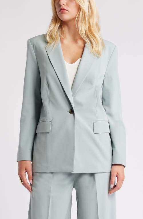 Shop Open Edit Relaxed Fit Blazer In Teal Pond