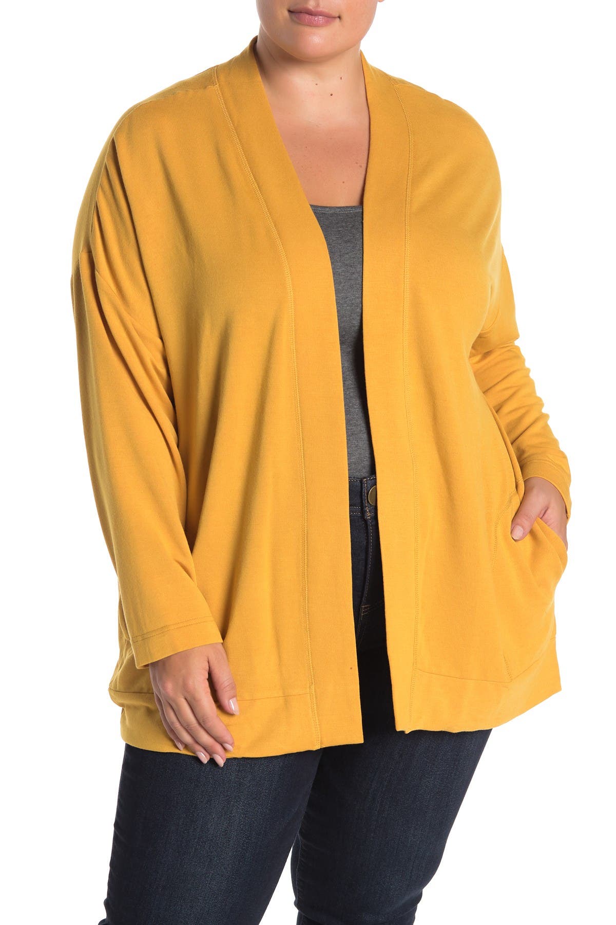 open front fleece cardigan