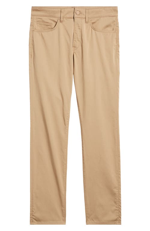 Hugo Boss Boss Delaware Stretch Five Pocket Straight Leg Pants In Open Beige