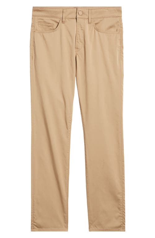 Shop Hugo Boss Boss Delaware Stretch Five Pocket Straight Leg Pants In Open Beige