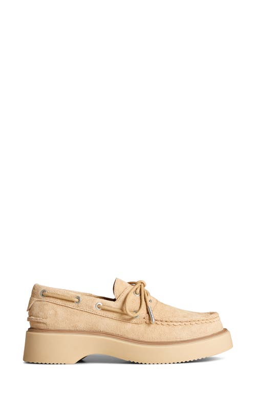 Sperry Top-sider® Sperry Bayside Platform Boat Shoe In Sand