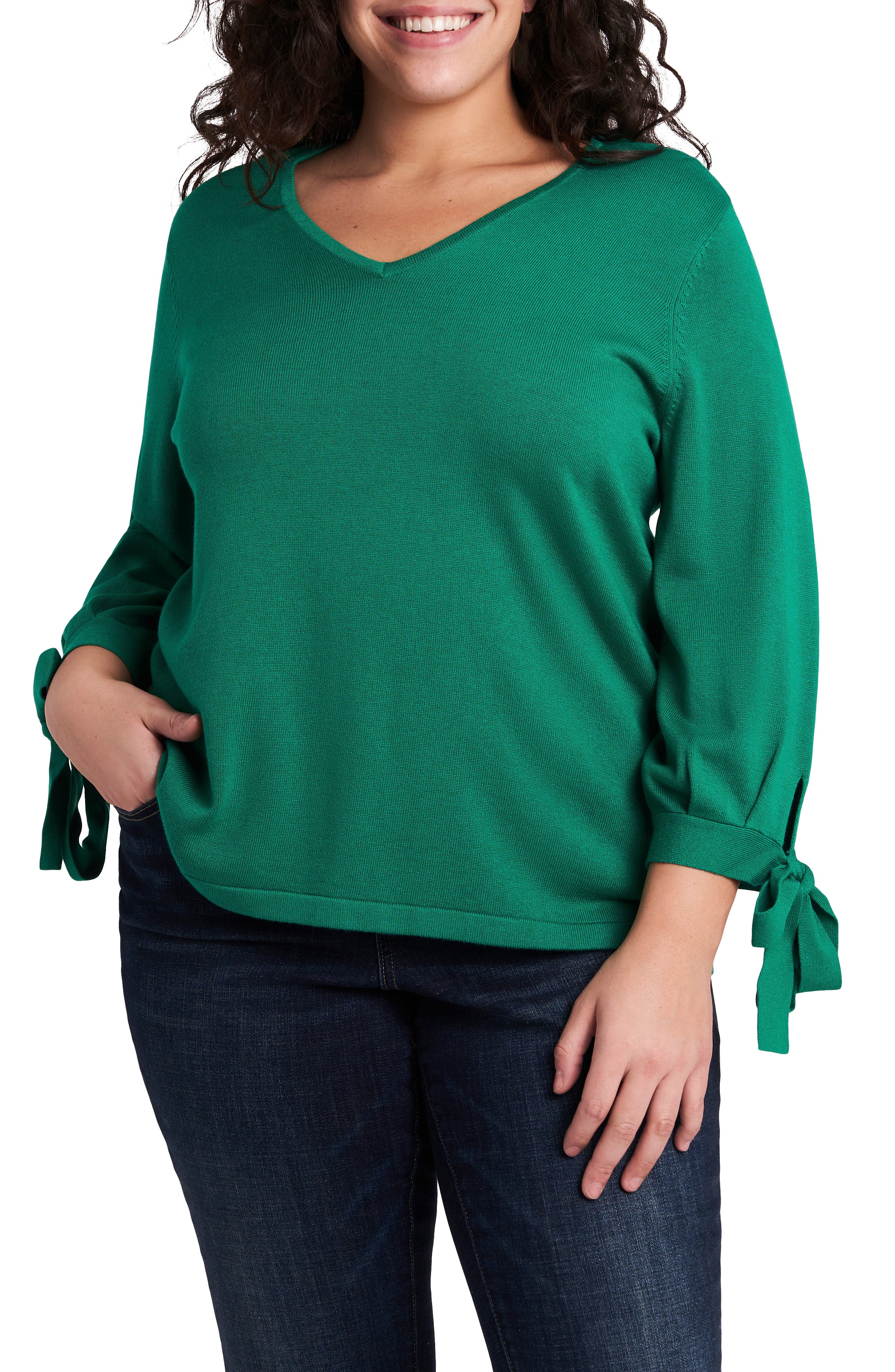 kelly green plus size tops