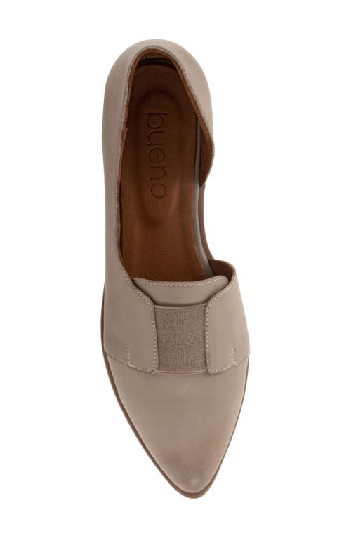 Bueno Brenda Half D'orsay Pointed Toe Flat In Grey