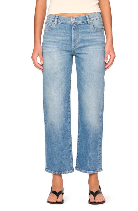 Cuffed Straight Leg Jeans – Blush & Vyne