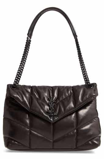 SAINT LAURENT: Solferino bag in brushed leather - Black  Saint Laurent  shoulder bag 7110390SX0E online at