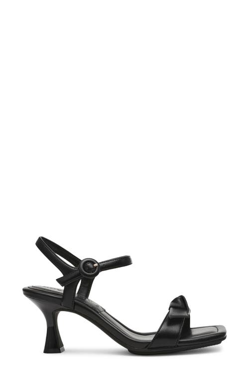 Shop Anne Klein Jia Strappy Sandal In Black Smooth